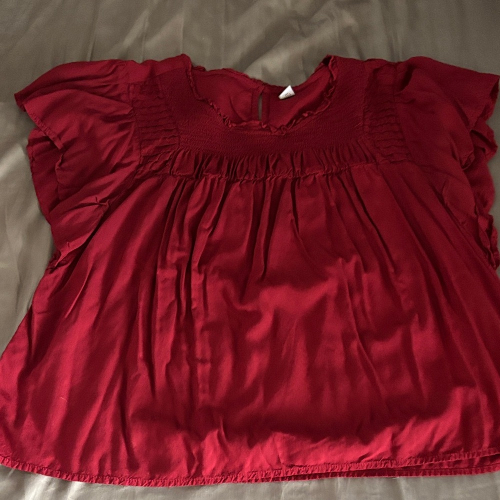 Old Navy Deep Red Women's Blouse